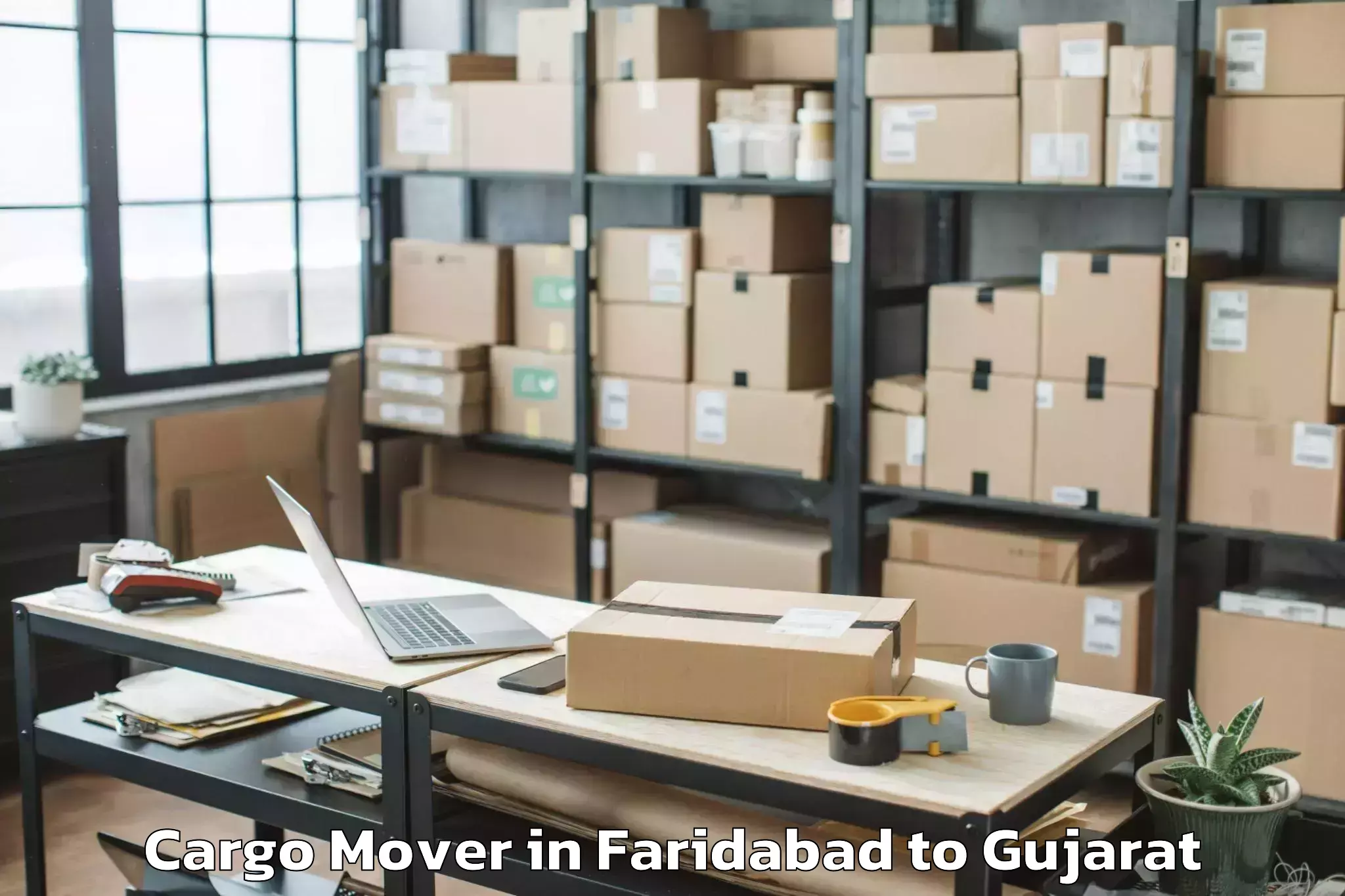 Easy Faridabad to Morvi Cargo Mover Booking